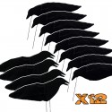 Pack de 12 aéro-blettes corbeau assortis